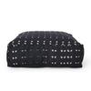 Foamma Pouf Ottoman Dark Blue, 25"x25"x8" - Square Ottoman Foot Rest for Living Room and Bedroom, Pouf Footstool, Foot Rest for Couch, Boho Furniture for Home view 3