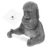 Moai Statue Paper Towel Holder Resin Kitchen Organizer Decor view 1
