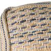 Foamma Pouf Ottoman Natural Blue, 16"x16"x16" - Square Ottoman Foot Rest for Living Room and Bedroom, Pouf Footstool with Handcrafted Wool Cover, Foot Rest for Couch, Boho Furniture for Home view 4