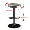 Cxlly Swivel Bar Stools Modern Contemporary Stainless Steel Adjustable Height Round Top Pub Bistro Kitchen Dining Side Chair Barstools with Footrest (Size : Gold) view 3