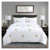 ADovz White Yellow 100% Cotton Quilted Bedspread Luxury Gold Embroidery Quilt Set King Queen Size 3PCS Bohemian Coverlet Pillowcases,Bed Sheets view 1
