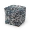 Foamma Pouf Ottoman Blue, 16"x16"x16" - Square Ottoman Foot Rest for Living Room and Bedroom, Pouf Footstool, Foot Rest for Couch, Boho Furniture for Home view 2
