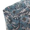 Foamma Pouf Ottoman Blue, 16"x16"x16" - Square Ottoman Foot Rest for Living Room and Bedroom, Pouf Footstool, Foot Rest for Couch, Boho Furniture for Home view 4