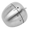 Stainless Steel Kitchen Timer, Apple Shape Manual Rotating Timer Metal Loud Alarm Countdown Cooking Timer for Learning Sports view 4