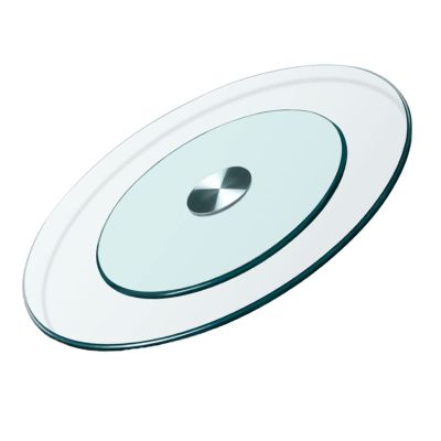 WXHJRM Lazy Susans Lazy Susan Turntable Round Turntable with Silent Bearings, Large Tempered Glass Rotating Tray 360 Smooth Rotating Serving Plate Easy to Share All Food (Size : 60cm 23in)