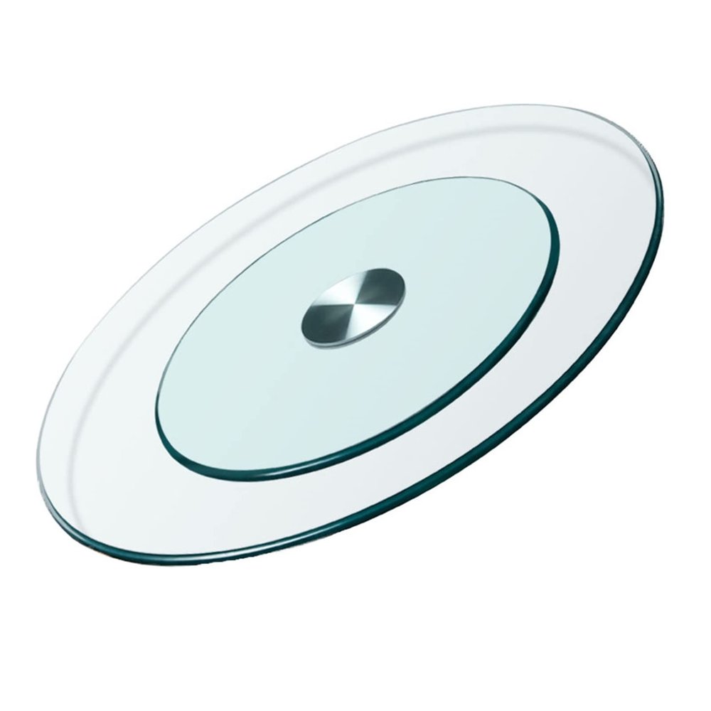 WXHJRM Lazy Susans Lazy Susan Turntable Round Turntable with Silent Bearings, Large Tempered Glass Rotating Tray 360 Smooth Rotating Serving Plate Easy to Share All Food (Size : 60cm 23in)