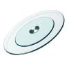 WXHJRM Lazy Susans Lazy Susan Turntable Round Turntable with Silent Bearings, Large Tempered Glass Rotating Tray 360 Smooth Rotating Serving Plate Easy to Share All Food (Size : 60cm 23in) view 1