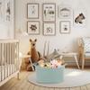 XUANGUO Large Rectangle Blankets Basket Living Room 22"x17"x12" Woven Cotton Rope Storage Baskets for Nursery Toy Baskets for Kids and Dogs Wicker Laundry Basket Bin for Clothes Towels green view 4