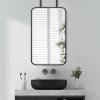 Ceiling Hanging Wall Mirror, Bathroom Vanity Mirror with Metal Frame Hanging Mirror Large Rounded Rectangle Mirror for Bedroom Entryway Living Room (Size : 40cmx60cm) view 1