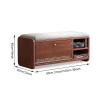 SHJQJL Shoe Storage Bench for Entryway, Solid Wood Hidden Shoe Organizer with Flip Drawer, Freestanding Shoe Rack Bench with Padded Seat for Closet, Hallway, Mumroom(80x30x45cm(31x12x18in), Wood) view 2
