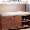 SHJQJL Shoe Storage Bench for Entryway, Solid Wood Hidden Shoe Organizer with Flip Drawer, Freestanding Shoe Rack Bench with Padded Seat for Closet, Hallway, Mumroom(80x30x45cm(31x12x18in), Wood) view 4