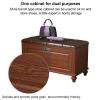Solid Wood Shoe Storage Bench with Seat Cushion, Hidden Shoes Organizer with Flip Drawers, Freestanding Shoe Storage Cabinet for Entryway, Hallway, Living Room(88x30x50cm(35x12x20inch), Walnut) view 2