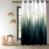 Renaiss Green Forest Blackout Curtains, Nature Wooland Room Darkening Curtains for Bedroom Grommet Top Pine Forest Mountain Window Drapes for Living Room, 53Wx96L inch 2 Panels Set view 2