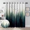 Renaiss Green Forest Blackout Curtains, Nature Wooland Room Darkening Curtains for Bedroom Grommet Top Pine Forest Mountain Window Drapes for Living Room, 53Wx96L inch 2 Panels Set view 3