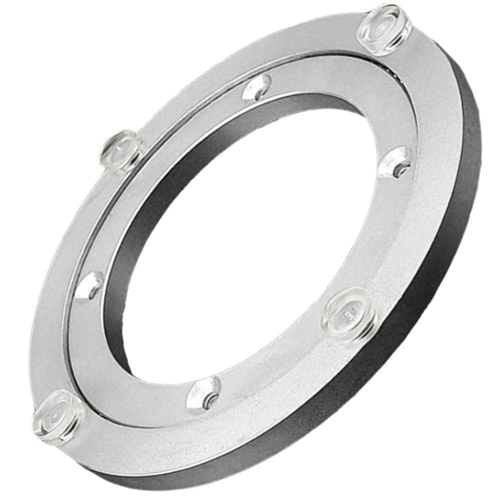 NILZA Lazy Susan Bearing 8in Aluminum Turntable Rotating Bearing, Heavy Duty Swivel Plate Ball Bearing Smooth Turntable Bearing, Swivel Plate Hardware for Round Table (Size : 45cm-18in)
