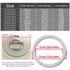 NILZA Lazy Susan Bearing 8in Aluminum Turntable Rotating Bearing, Heavy Duty Swivel Plate Ball Bearing Smooth Turntable Bearing, Swivel Plate Hardware for Round Table (Size : 45cm-18in) view 4