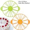 Cake Portion Marker, Cake Divider Round Cake Slice Pie Slicer Marker Round 10 or 12 Piece Cake Slice Marker Double Sided Cake Portion Marker Equal Portion Cutter Bread (Yellow, 126g (280)) view 3