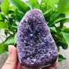 200g-2000g Natural Amethyst Geode Quartz Cluster Crystal Specimen Stone 1pc Suitable for Home Crystals view 2