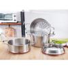 Stainless Steel 3-Tier Rice cooker, Double Boilder, steam soup pot and steamer Visible cover, work with Gas, Electric,and Grill stove top (Size : 28cm) (28cm) view 3