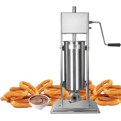 3L Churros Maker Machine,Commercial Latin Fruit Donut Machine Stainless Steel Spanish Churro Filler Machin Manual Churros Cream Filling Machine For Kitchen Restaurant