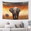 Cute Wild Elephant Tapestry Wall Hanging for Living Room 60 x 51 in Tapestry for Bedroom Home Decor Tapestries Wall Art Hanging Personalized Wall Blanket Wall Hanging Decor for Party Supplies view 1