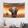 Cute Wild Elephant Tapestry Wall Hanging for Living Room 60 x 51 in Tapestry for Bedroom Home Decor Tapestries Wall Art Hanging Personalized Wall Blanket Wall Hanging Decor for Party Supplies view 4