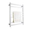 7-Bar Wall Mounted Towel Warmer, Heater Towel Rail, Energy Efficient 80W Electric Heated Towel Rack for Bathroom,White,Plug in view 1