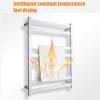 7-Bar Wall Mounted Towel Warmer, Heater Towel Rail, Energy Efficient 80W Electric Heated Towel Rack for Bathroom,White,Plug in view 3