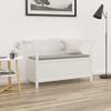 GOLINPEILO Wood Storage Bench, Wooden Organizer Loveseat, Entryway Storage Bench, White 42.1"x17.7"x29.7" Solid Wood Fir, -64 view 1