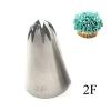 LuckQi New Five Hole Lines Drawing Nozzles Stave Sheet Music Noodle Shape Nozzles Cake Bake Icing Piping Tip Kitchen Cake Decor Tool (Size : 1PC 2F) view 2