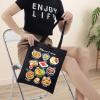 BWWKTOP Filipino Cuisine Tote Bag Philippines Travel Gifts Philippines Culture Shoulder Bag Filipino Vacation Gift (filipino cuisine BL) view 3