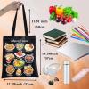 BWWKTOP Filipino Cuisine Tote Bag Philippines Travel Gifts Philippines Culture Shoulder Bag Filipino Vacation Gift (filipino cuisine BL) view 4