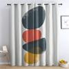 Abstract Blackout Curtains for Bedroom Living Room, Geometric Curtains & Home Decor, Minimalist Window Curtains, Thermal Room Darkening Grommet Drapes, 96 Inch Curtains 2 Panel Set view 1