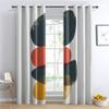 Abstract Blackout Curtains for Bedroom Living Room, Geometric Curtains & Home Decor, Minimalist Window Curtains, Thermal Room Darkening Grommet Drapes, 96 Inch Curtains 2 Panel Set view 2