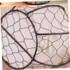 PRETYZOOM Multi-purpose Iron Art Linen Storage Basket Portable Flower Hand Basket for Home Balcony Lightweight Chic Design Grey Decorations Organizing view 2