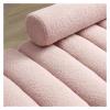 Bedroom End of Bed Bench Bedroom Bench, Ottoman Bedside Bench, Modern Terry Upholstered Entryway 2 Seater Sofa with Adjustable Backrest for Bedroom, Living Room, Pink Ottoman Foot Rest Couch Long Benc view 3