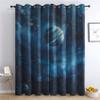 Outer Space Blackout Curtains for Bedroom Living Room, Boys Galaxy Planets Curtains & Home Decor, Fantasy Universe Window Curtains, Thermal Room Darkening Grommet Drapes, 84 Inch Curtains 2 Panel Set view 1