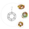 Ipetboom Round Wire Wreath Forms: 8.26in Wire Wreath Frame Hanger Succulent Metal Hanging Plant Holder - Metal Frame Form Hanger Air Plant Heart (NO s) view 3