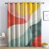 Abstract Curtains for Bedroom Living Room, Geometric Blackout Curtains & Home Decor, Modern Window Curtains, Thermal Room Darkening Grommet Drapes, 96 Inch Curtains 2 Panel Set view 1