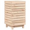 loibinfen Solid Wood Laundry Basket, Wooden Laundry Hamper, Wood Clothes Laundry Basket, 17.3"x17.3"x29.9" Solid Wood Pine, -441 view 2