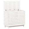 loibinfen Solid Wood Laundry Basket, Wooden Laundry Hamper, Wood Clothes Laundry Basket, White 34.8"x17.3"x29.9" Solid Wood Pine, -444 view 4