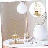 BIUDECO 2pcs Retro Leaf Shape Candle Holders Iron Candlestick Decor Romantic Home Decor for Wedding Party view 3
