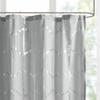 Gracie Mills Isabelle Geometric Metallic Lightweight Shower Curtain view 2