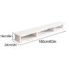 TRUNXUCL Floating TV Stand, Wall Mounted TV Shelf Ntertainment Media Center TV Unit Audio and Video Equipment Rack for Media Room Gaming Room and Home, for 32-75in TVs (Size : 160x24x16cm/63x9x6in) view 2
