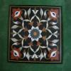 24 x 24 Inches Square Shape Black Marble Coffee Table Top Semi Precious Stone Inlay Work Center Table for Hallway Decor view 1
