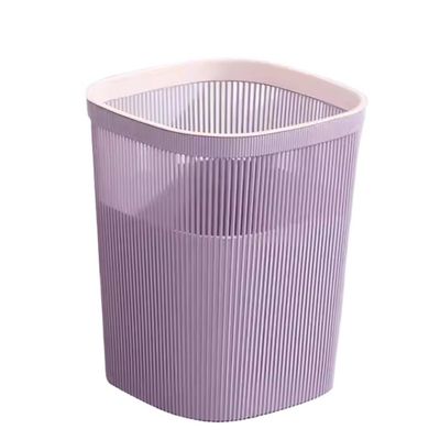 Kitchen Trash Can Kitchen Trash Can Large Capacity Plastic Without Lid Single Layer Living Room Office 15L/19L Office Wastebasket (Color : A, Size : Large)