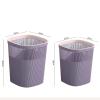 Kitchen Trash Can Kitchen Trash Can Large Capacity Plastic Without Lid Single Layer Living Room Office 15L/19L Office Wastebasket (Color : A, Size : Large) view 2