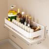 LSFYYDS Spice Rack Organizer,Wall Mount Organizer Shelf,Multifunctional Storage Shelf,Hanging Storage for Kitchen Tool view 2
