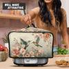 TODIYADDU Floral Hummingbird Slow Cooker Dust Cover Novelty Air Fryer Cover Compatible with Most Kitchen Appliances Exquisite Slow Cooker Carrier for Women Washable Appliance Cover Nice Gifts view 4