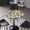 Barsada All Kinds of Food Multi Print Table Cover, Waterproof Oil-Proof Table Cover, Outdoor Picnic Party Dining Decoration Fit for 28" Table view 2